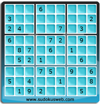 Sudoku von mittelmässiger höhe