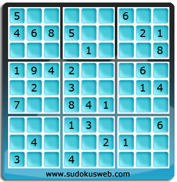 Sudoku von mittelmässiger höhe