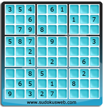 Sudoku von mittelmässiger höhe