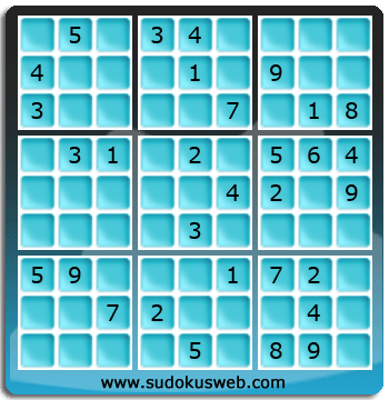 Sudoku von mittelmässiger höhe