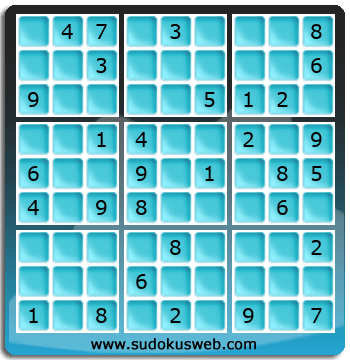 Sudoku von mittelmässiger höhe