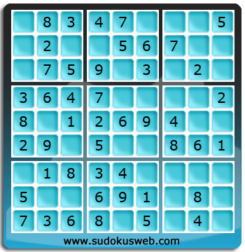 Nivel Muito Facil de Sudoku