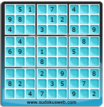 Sudoku von mittelmässiger höhe