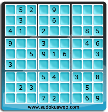 Sudoku von mittelmässiger höhe