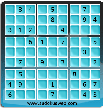 Sudoku von mittelmässiger höhe