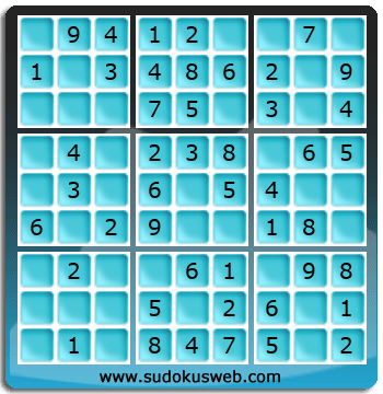 Sudoku de Nivel Muy Fácil Sudoku de Nivel Muy Fácil