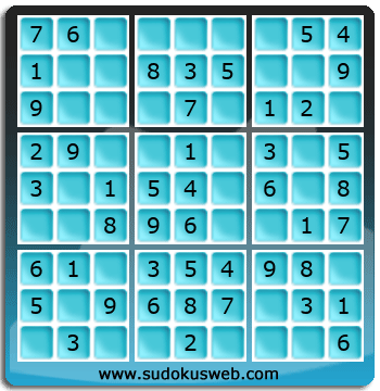 Sudoku de Nivel Muy Fácil Sudoku de Nivel Muy Fácil